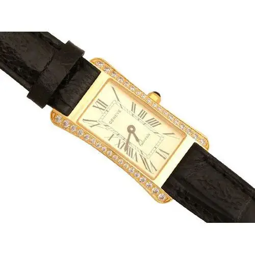 Złoty zegarek damski 585 geneve kwarcowy Lovrin