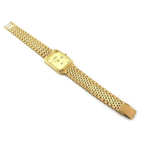 Lovrin Złoty zegarek męski 585 prostokątny geneve 52,51 g 2