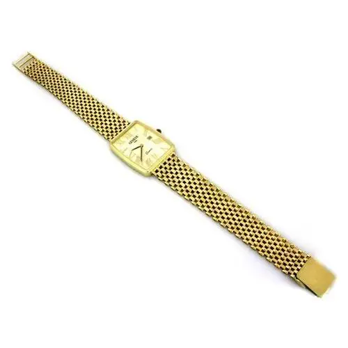 Złoty zegarek męski 585 tarcza Geneve 34,46 g, ZG72 3