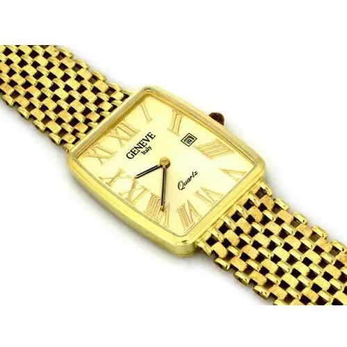 Złoty zegarek męski 585 tarcza Geneve 34,46 g, ZG72 2