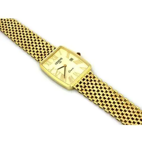 Złoty zegarek męski 585 tarcza Geneve 34,46 g, ZG72