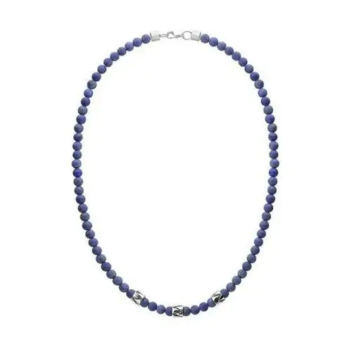 Manoki Naszyjnik męski lapis lazuli z beadsami etno style