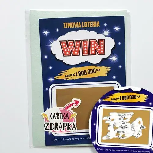 Hit! Kartka Loteria Zimowa - Jestem W Ciąży, Informacja O Ciąży, Boże Narodzenie