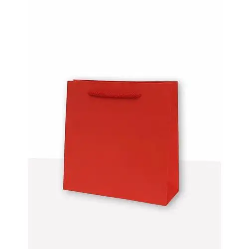 Mer plus , torebka prezentowa jednobarwna cd czerwona 10 sztuk
