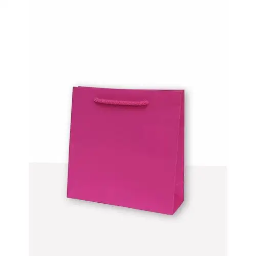 Mer plus , torebka prezentowa jednobarwna cd różowa 10 sztuk