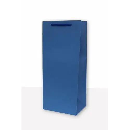 Mer plus , torebka prezentowa jednobarwna koniak niebieska 10 sztuk
