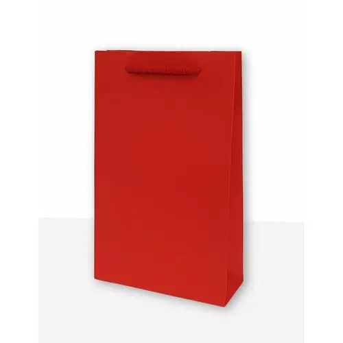 MER PLUS, torebka prezentowa jednobarwna t2 czerwona 10 sztuk