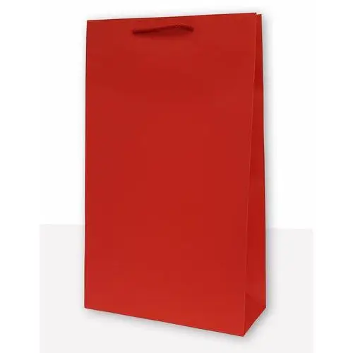 Mer plus , torebka prezentowa jednobarwna t4 czerwona 10 sztuk