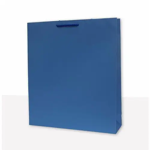 MER PLUS, torebka prezentowa jednobarwna t9 niebieska 10 sztuk