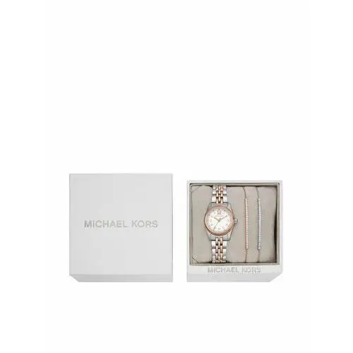 Michael Kors Zestaw zegarek i bransoletka Lexington MK4817SET Biały 3