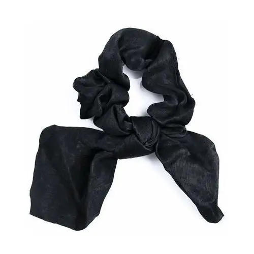 GUMKA DO WŁOSÓW czarna APASZKA scrunchie FROTKA 2