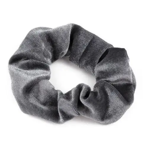 Gumka do włosów scrunchies frotka welur szara Miss glow 2