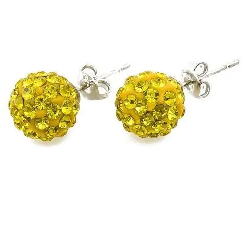 KOLCZYKI SHAMBALLA CITRINE 10 mm