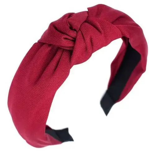 Miss glow Opaska do włosów czerwona turban węzeł bowknot