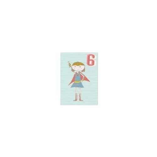 Karnet B6 z kopertą Urodziny 6 dziewczynka