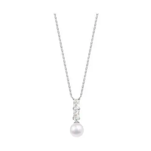 Naszyjnik srebrny z perłą i cyrkoniami - pearls of sky Pearls of sky - biżuteria yes