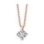 Naszyjnik z różowego złota z diamentem - valentine Valentine - biżuteria yes Sklep