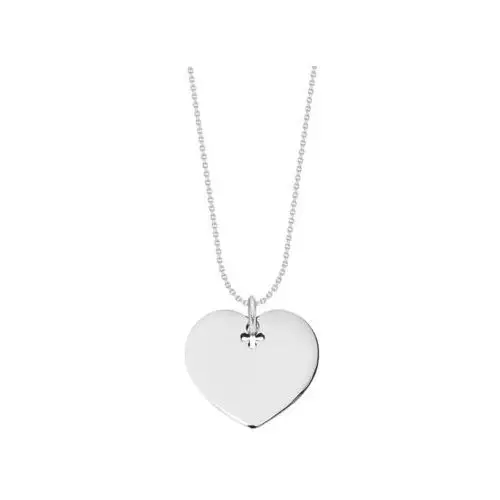 Naszyjnik ze srebrnym sercem 2 cm na cienkim klasycznym łańcuszku