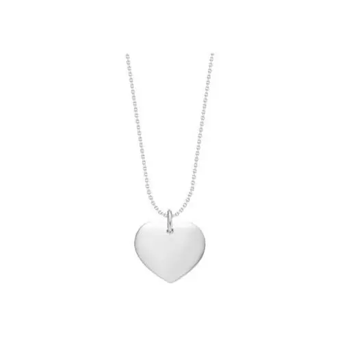 Naszyjnik ze srebrnym sercem na cienkim klasycznym łańcuszku