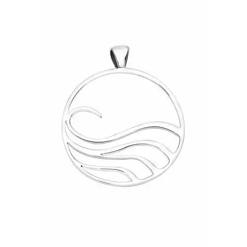 Nenalina Nenalina Wisiorki Damski wisiorek fala morska wycięcie w srebrze próby 925 Sterling Silver schmuckanhaenger 1.0 pieces