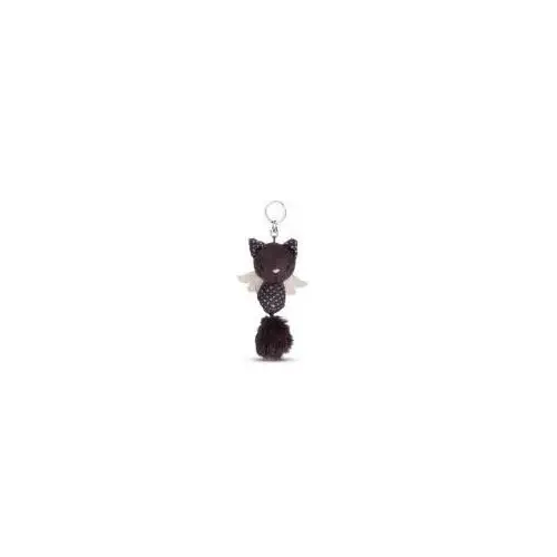 Nici 49062 brelok pluszowy kotek anioł stróż 12cm czarno-biały green