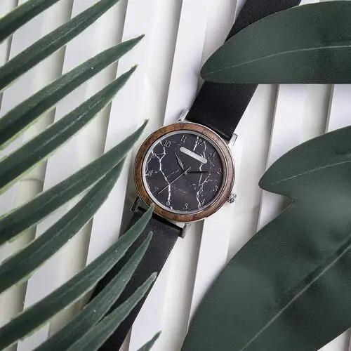 Niwatch Damski zegarek classic - czarny motyw marmuru 3