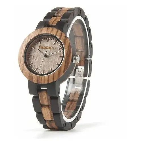 Niwatch Damski zegarek drewniany basic na dwukolorowej bransolecie 4