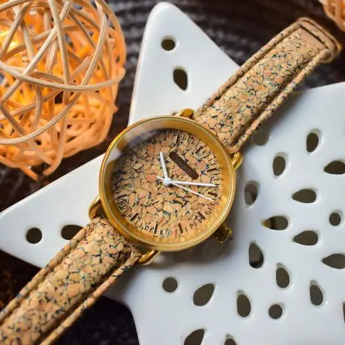 Niwatch Damski zegarek korkowy - cork & gold 5