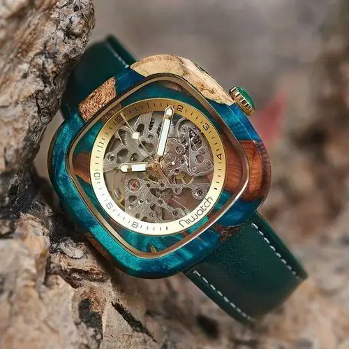 Zegarek Niwatch Automatic Padouk & Green Epoxy, ni-aut_50 3