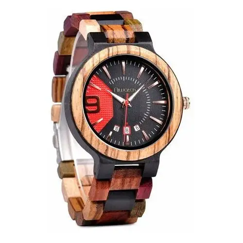 Zegarek drewniany Niwatch COLOUR z datownikiem, ni710 3