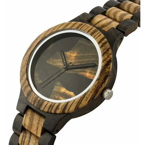 Zegarek drewniany Niwatch EPOXY na dwukolorowej bransolecie 2