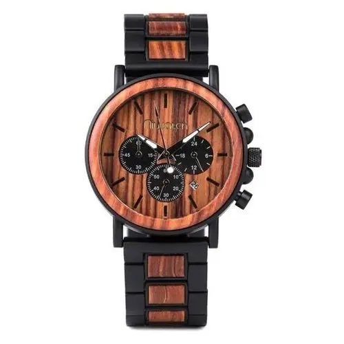 Niwatch Zegarek drewniany - kolekcja royal - czerwony sandałowiec