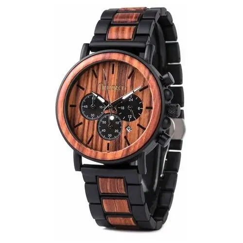 Niwatch Zegarek drewniany - kolekcja royal - czerwony sandałowiec 3