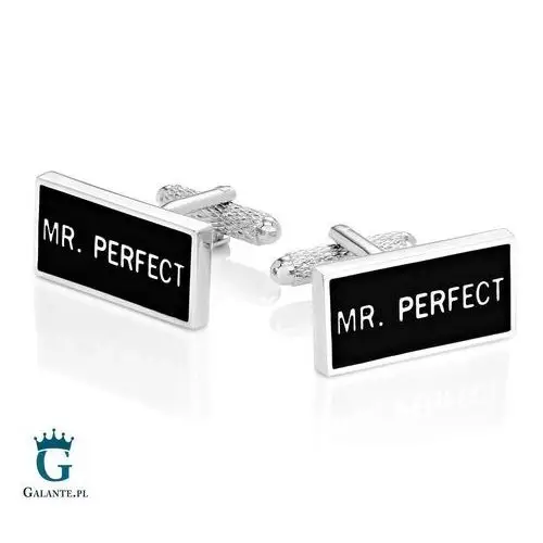 Spinki do mankietów Mr. Perfect - Pan Doskonały KC-932 Onyx-Art London