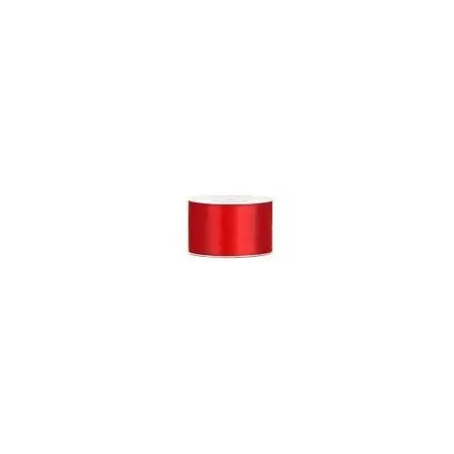 Tasiemka satynowa, czerwony, 38 mm, 25 m Partydeco