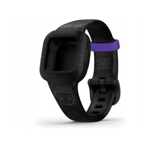 Pasek do Garmin Vivofit Junior 3 Marvel Czarna Pantera Czarny, kolor czarny