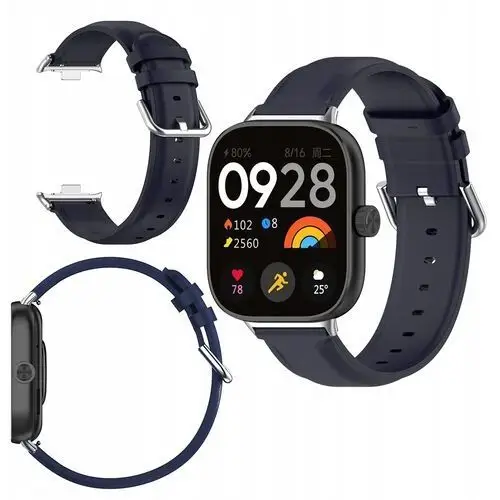 Pasek skórzany do zegarka Bizon do Redmi Watch 4 Xiaomi Band 9 8 Pro