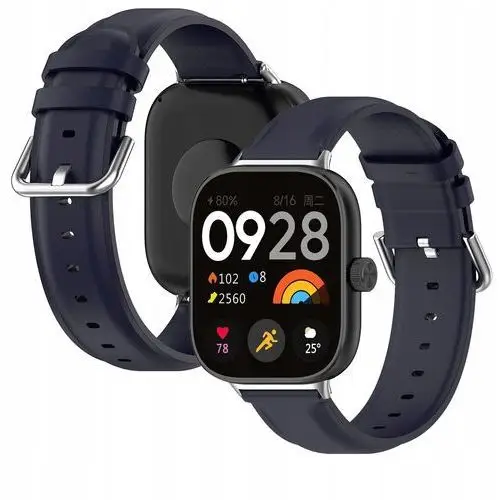 Pasek ze skóry do zegarka Bizon do Redmi Watch 4 Xiaomi Band 8 Pro opaska