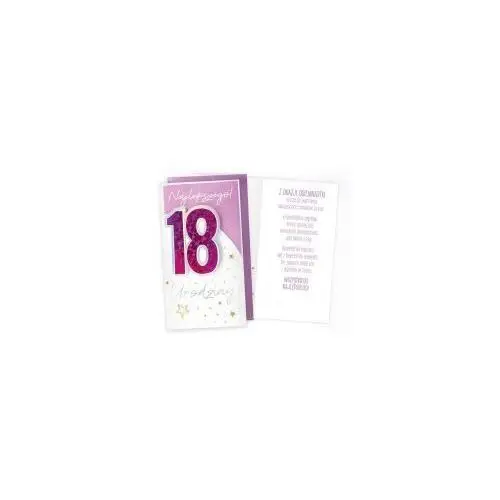 Kukartka karnet urodziny 18 Passion cards - kartki