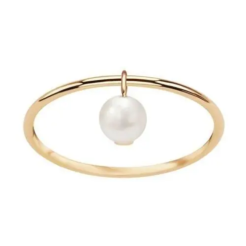 Pearls - biżuteria yes Pierścionek złoty z perłą - pearls