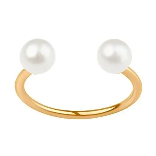 Pearls - biżuteria yes Pierścionek złoty z perłami - pearls