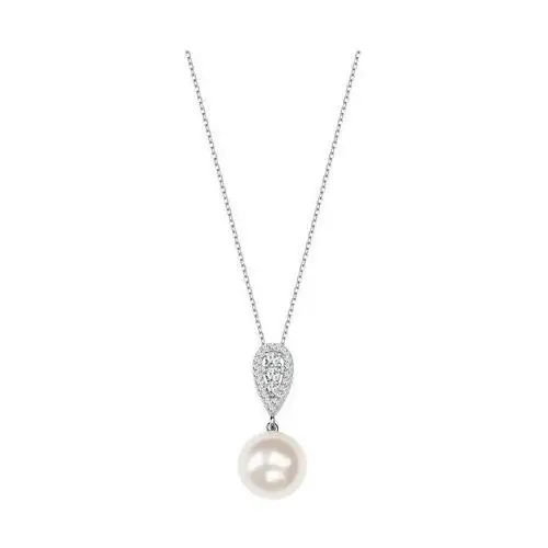 Pearls of sky - biżuteria yes Naszyjnik srebrny z perłami i cyrkoniami - pearls of sky