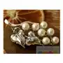 Perłowe grono - broszka z perłami, kolor biały Sklep