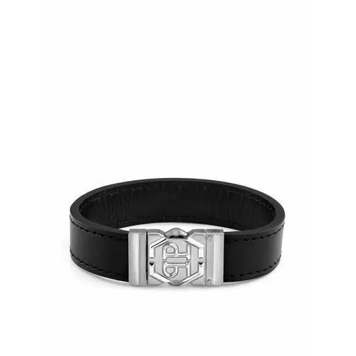 Philipp plein bransoletka hexagon tactical buckle pjvea01bl czarny