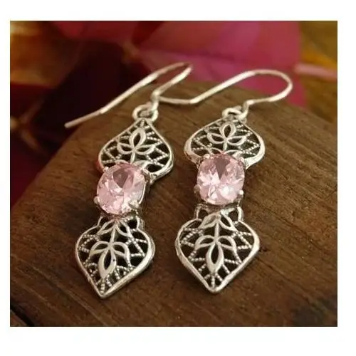 PINK LADY - kolczyki z kryształem Swarovskiego, kolor różowy