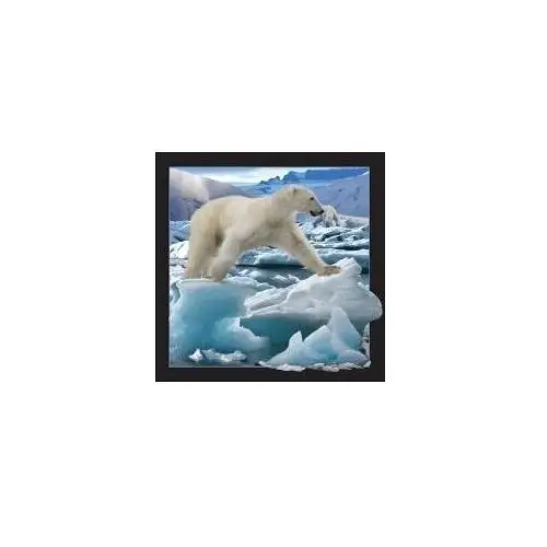 Pocztówka 3D Niedźwiedź polarny w skoku