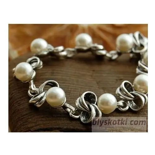 SILVES - srebrna bransoletka z perłami
