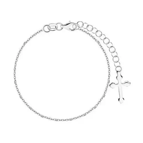 Bransoletka srebrna - krzyżyk - simple Simple - biżuteria yes