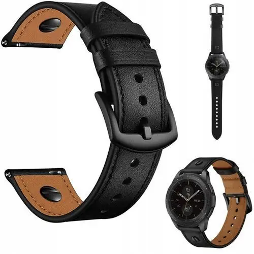 Skórzany Pasek Do Samsung Galaxy Watch 46MM 3 45MM Gear S3 Frontier Classic