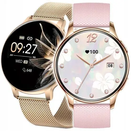 Smartwatch Zegarek Damski Polskie Menu Rozmowy Powiadomienia Dla Kobiety Pl